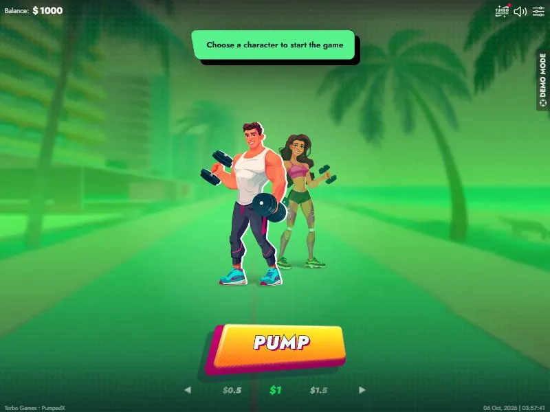 Démo de PumpedX de Turbo Games : un jeu de « pump » sans ballon, deux personnages de salle de sport